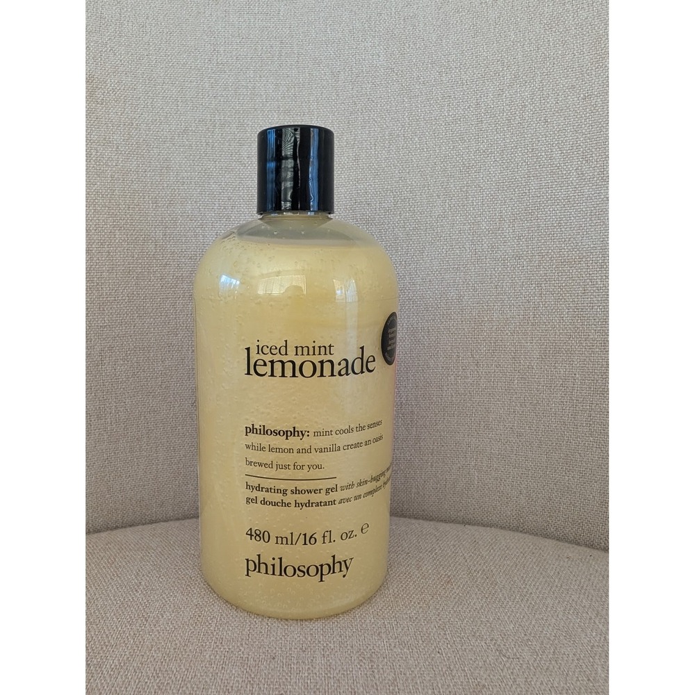 Philosophy Iced Mint Lemonade 3 in 1 Shower Gel Bubble Bath Shampoo 16 fl oz New
